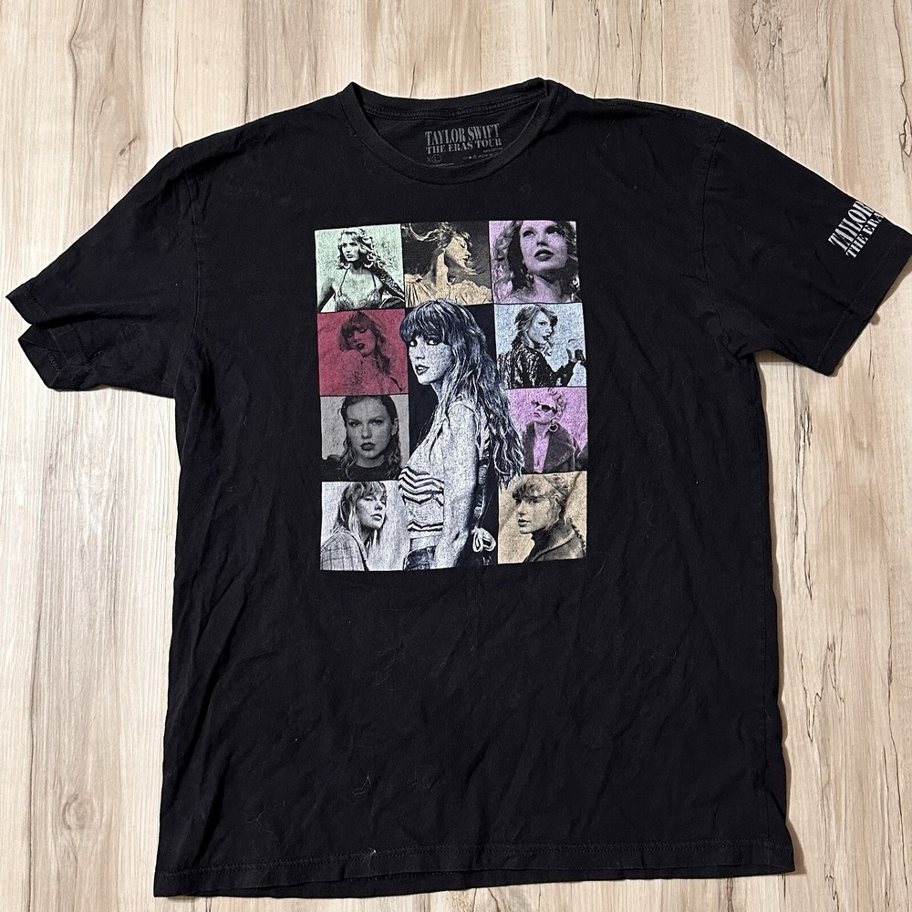 Taylor Swift The Eras Tour 2023 Tour T-Shirt Official Adult Size XL Black